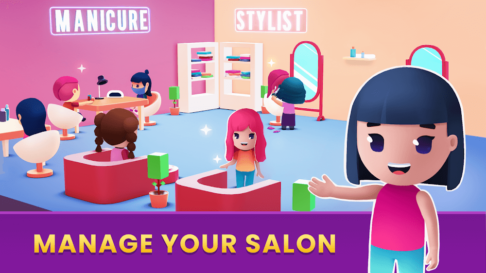 Idle Beauty Salon Tycoon v2.11.4 MOD APK (Instant Finished)