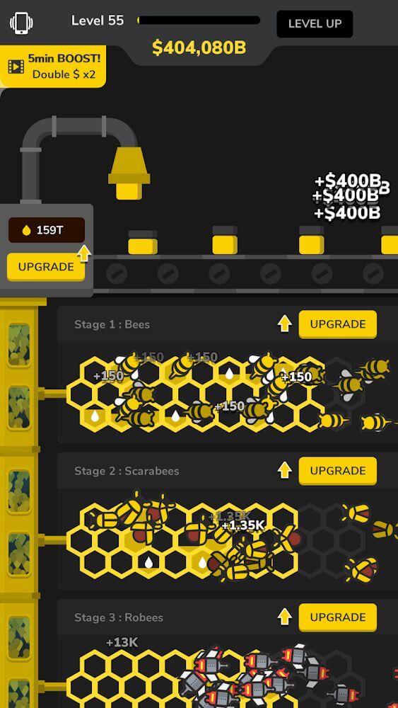 Idle Bee Factory Tycoon v1.33.0 MOD APK (Unlimited Money)