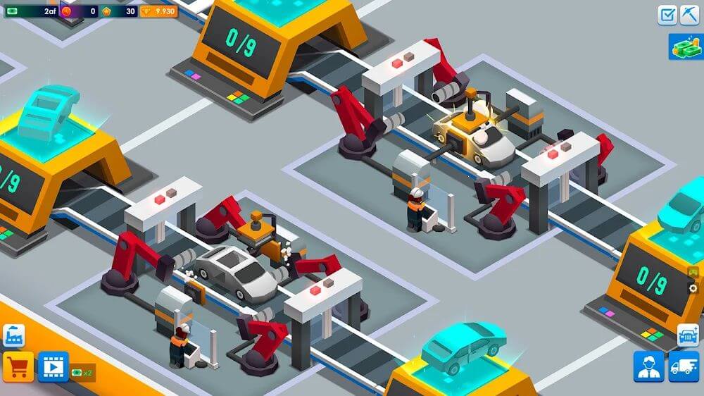 Idle Car Factory Tycoon v0.9.8 MOD APK (Unlimited Money)