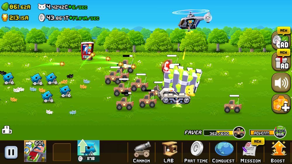 Idle Cat Cannon v2.4.19 MOD APK (Unlimited Money)