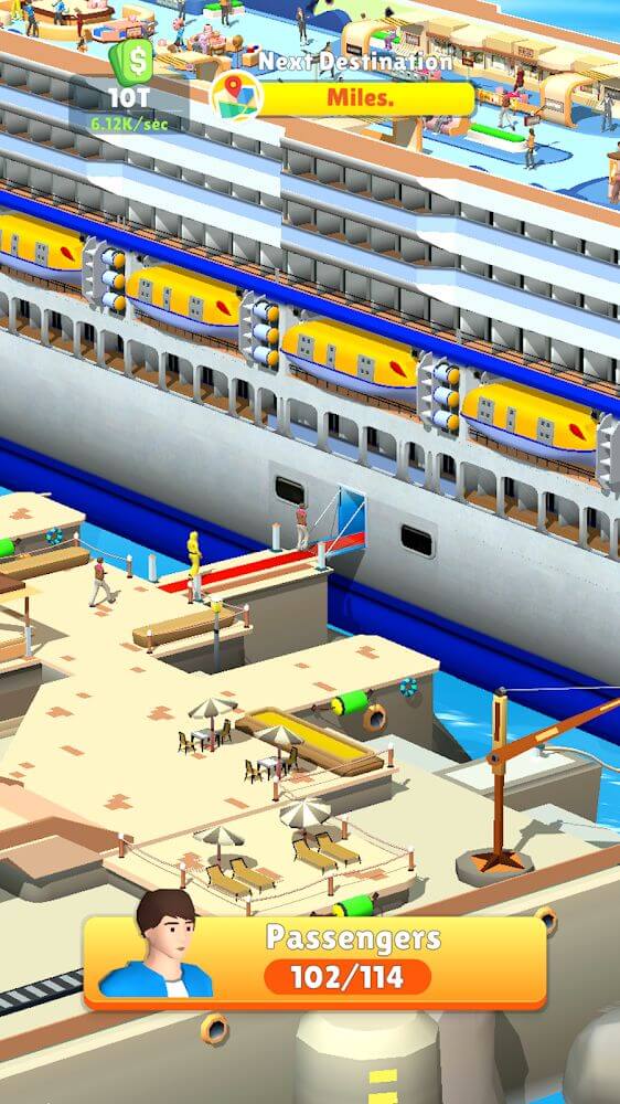 Idle Cruiseliner v3.7 MOD APK (Instant Level Up)