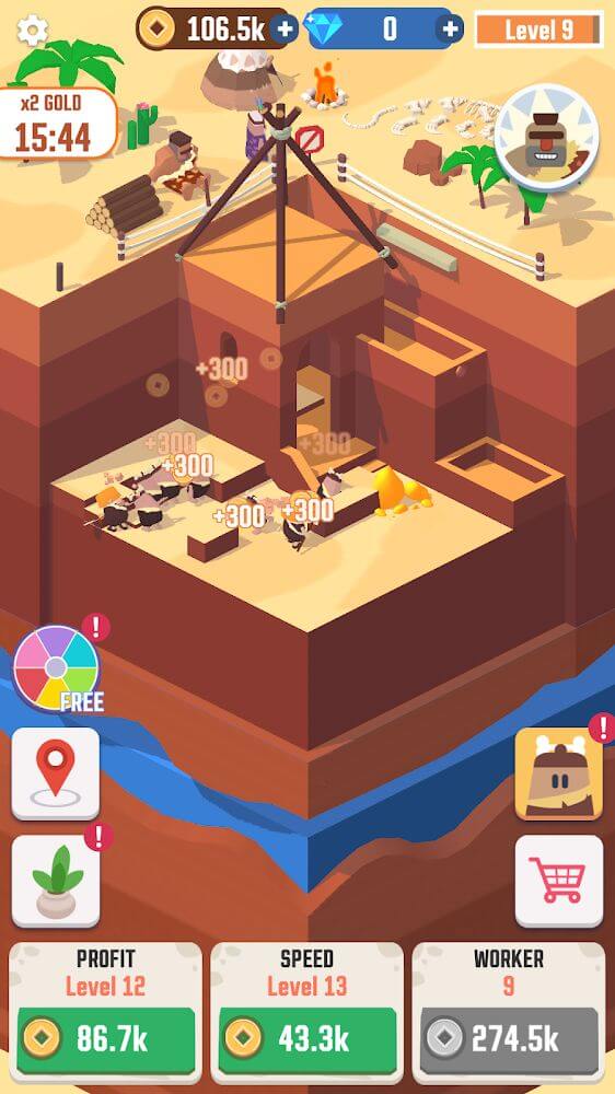 Idle Digging Tycoon v1.7.6 MOD APK (Unlimited Coins)