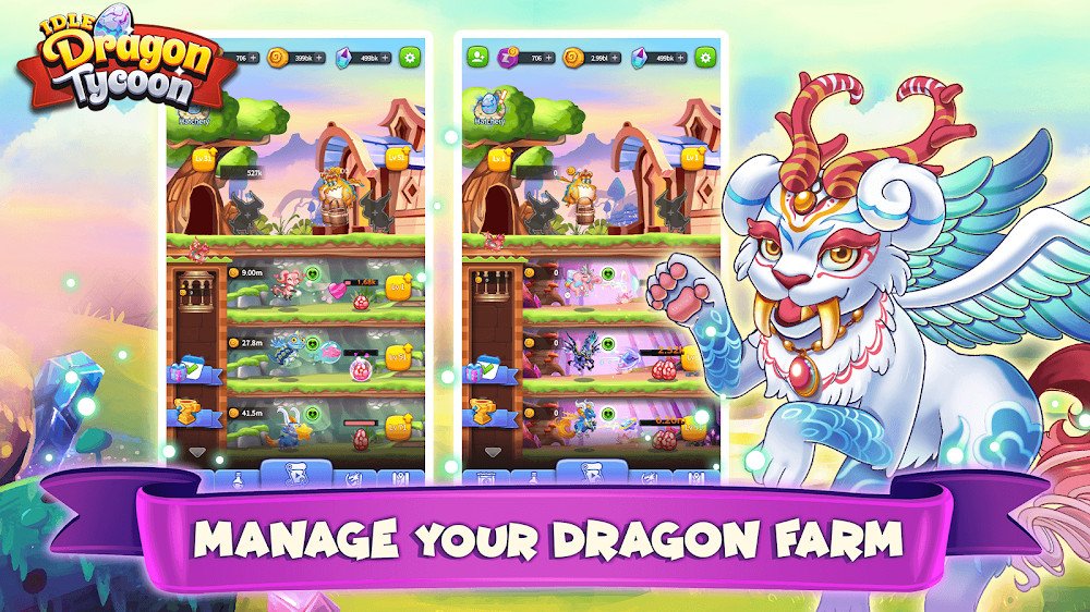 Idle Dragon Tycoon v1.2.0 MOD APK (Unlimited Hearts) Download