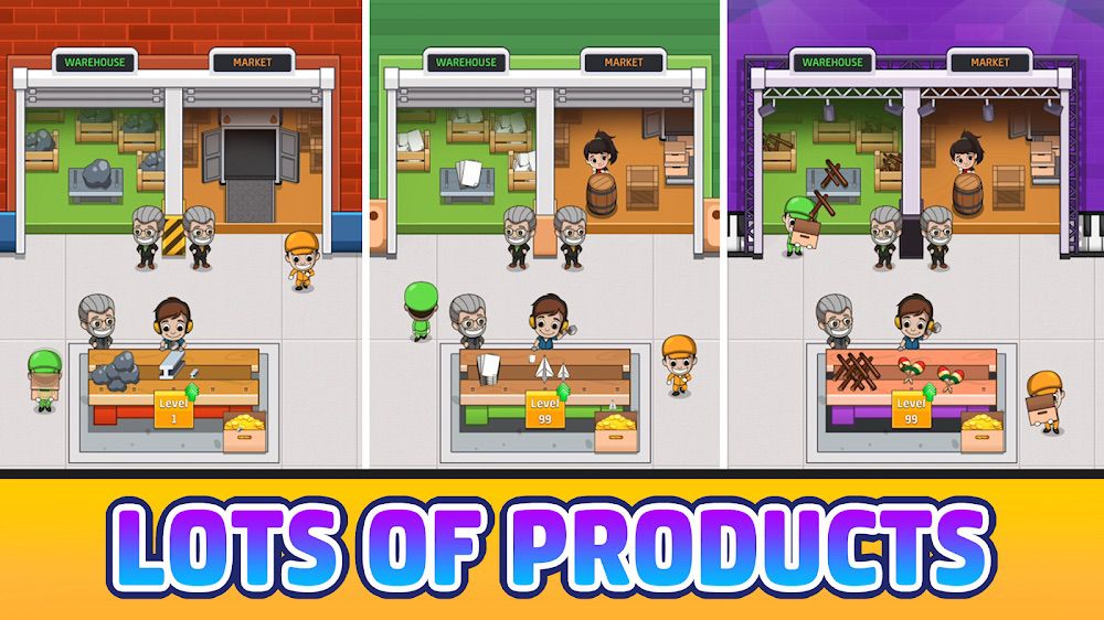 Idle Factory Tycoon v2.3.0 MOD APK (Unlimited Money) Download for Android