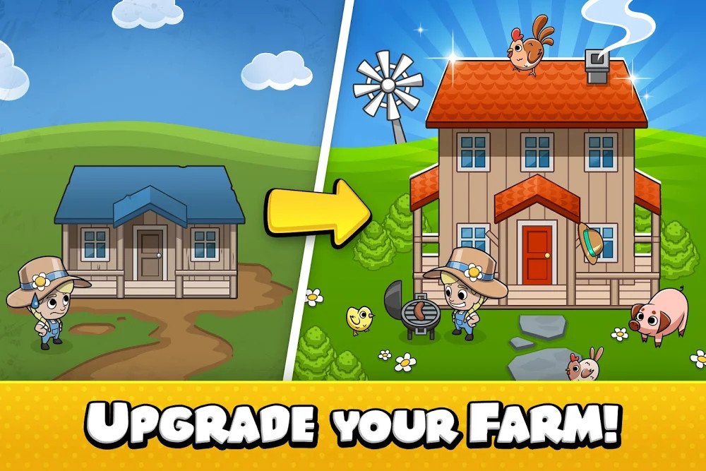 Idle Farm Tycoon - Merge Simulator v1.03.1 MOD APK (Unlimited Cash) Download