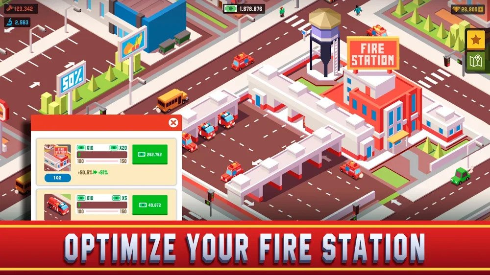 Idle Firefighter Empire Tycoon v0.9.3 MOD APK (Unlimited Money) Download