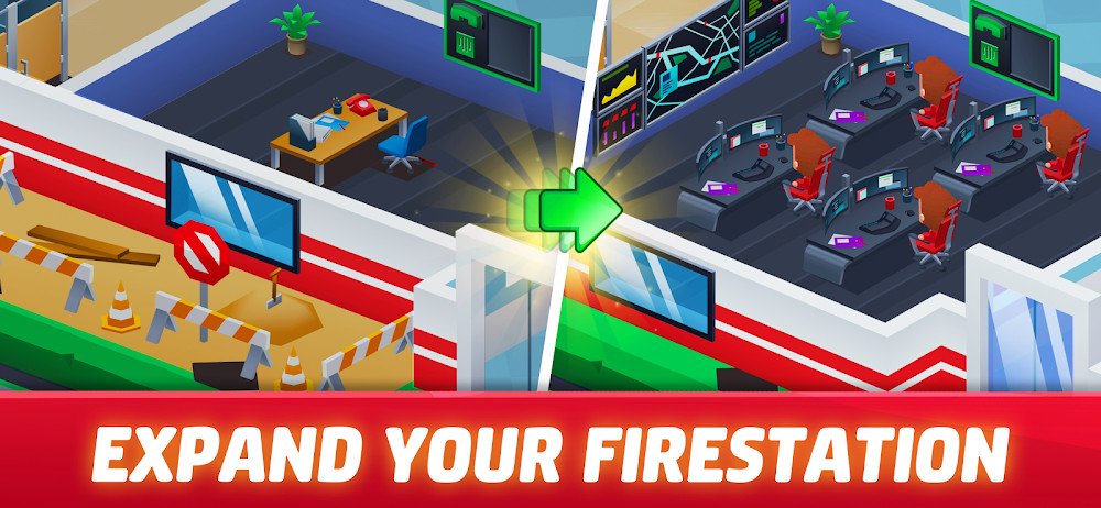 Idle Firefighter Tycoon v1.24 MOD APK (Unlimited Money)