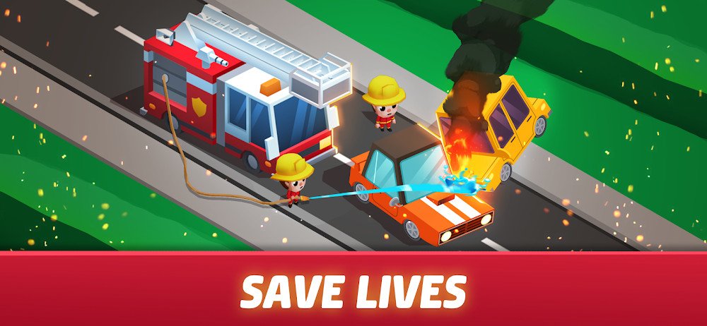 Idle Firefighter Tycoon v1.24 MOD APK (Unlimited Money)