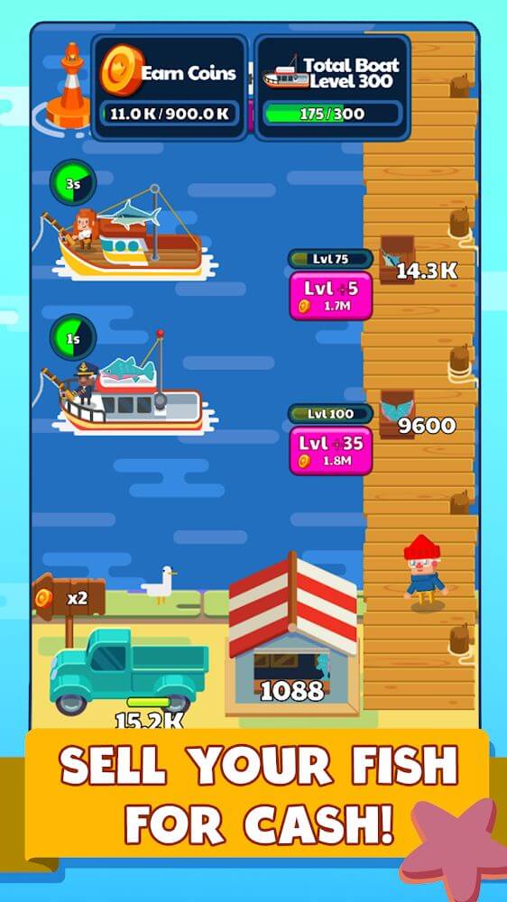 Idle Fishing Story v2.4.98 MOD APK (Unlock Costume)