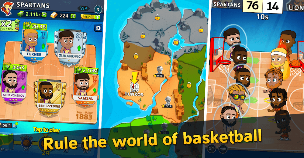 Idle Five Basketball Tycoon v1.40.2 MOD APK (Menu, Money, Mega Shot, No CD)