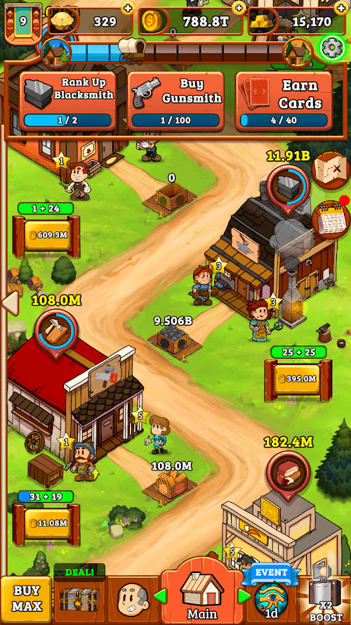 Idle Frontier: Tap Town Tycoon v1.076 MOD APK (Free Upgrade)