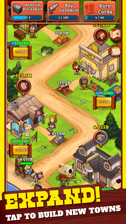 Idle Frontier: Tap Town Tycoon v1.076 MOD APK (Free Upgrade)