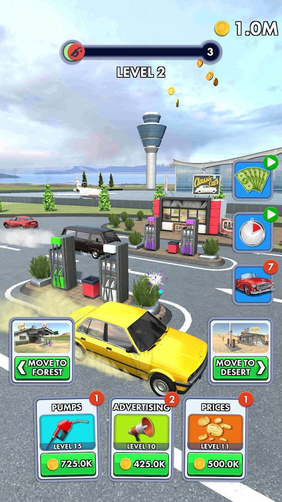 Idle Gas Station v0.7 MOD APK (ADS Removed) Download