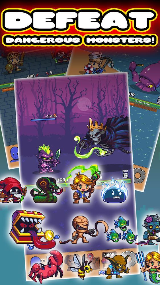 Idle Grindia: Dungeon Quest v0.4.003 MOD APK (Dumb Enemy, Free Upgrade)