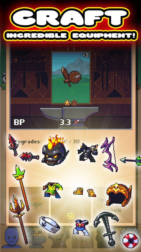 Idle Grindia: Dungeon Quest v0.4.003 MOD APK (Dumb Enemy, Free Upgrade)