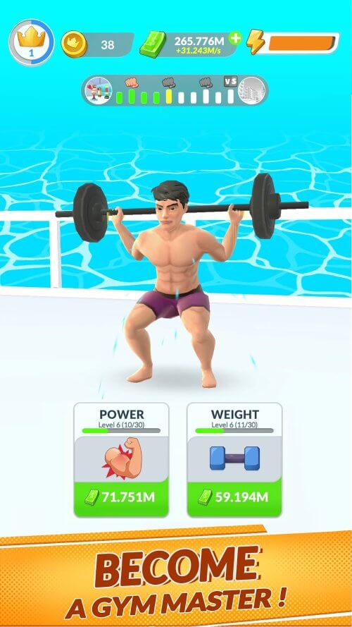 Idle Gym Life v1.9.3 MOD APK (Unlimited Money, No Ads)