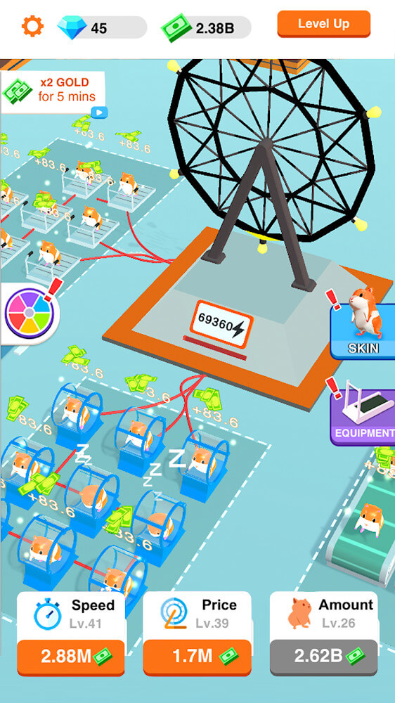 Idle Hamster Energy v1.2.1 MOD APK (Unlimited Money, No ADS)