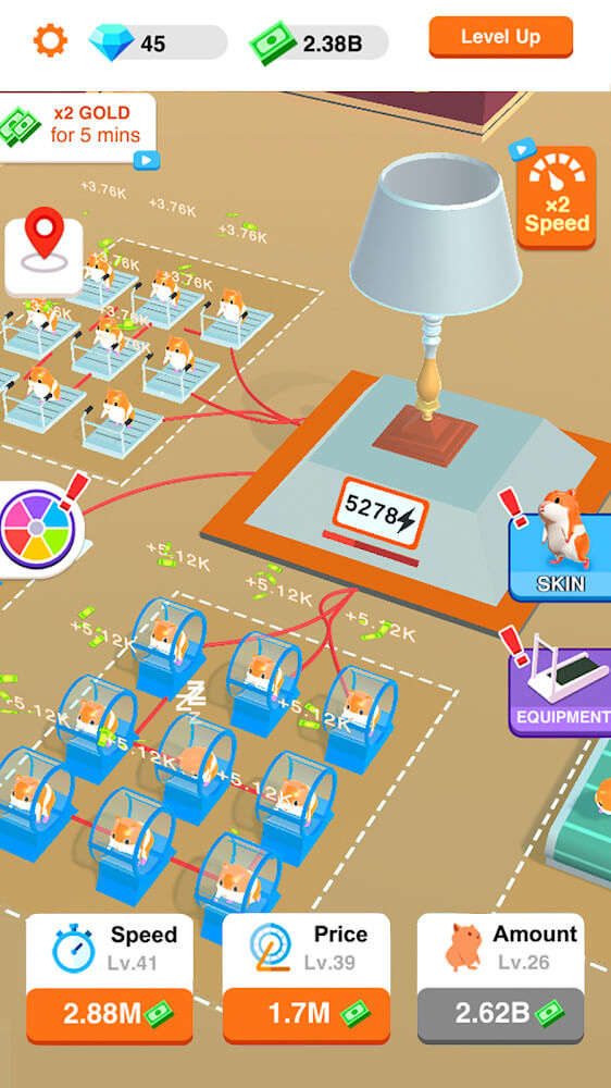 Idle Hamster Energy v1.2.1 MOD APK (Unlimited Money, No ADS)