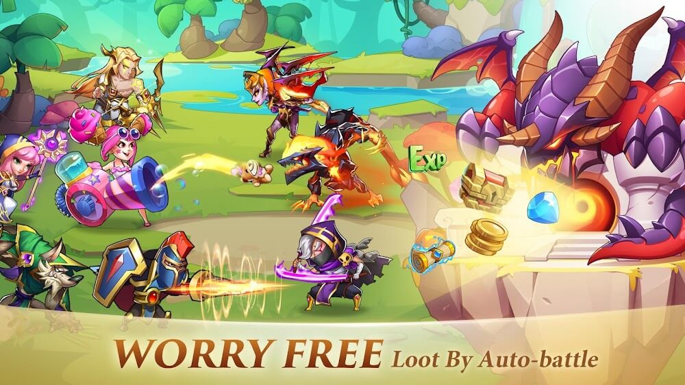 Idle Heroes v1.33.1 MOD APK (Unlimited Money)