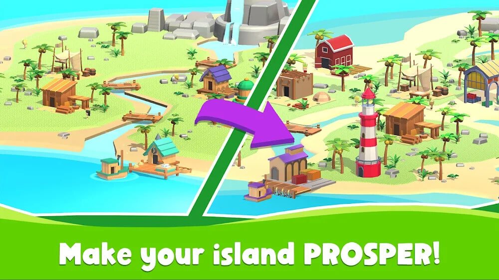 Idle Island Tycoon v1.9.0 MOD APK (Unlimited Materials/Diamonds)