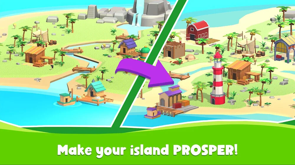 Idle Island Tycoon v2.8.4 MOD APK (Unlimited Materials, Diamonds)