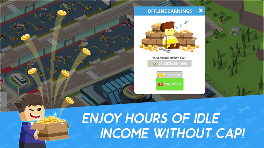 Idle Mechanics Manager v1.34 MOD APK (Unlimited Coins) Download