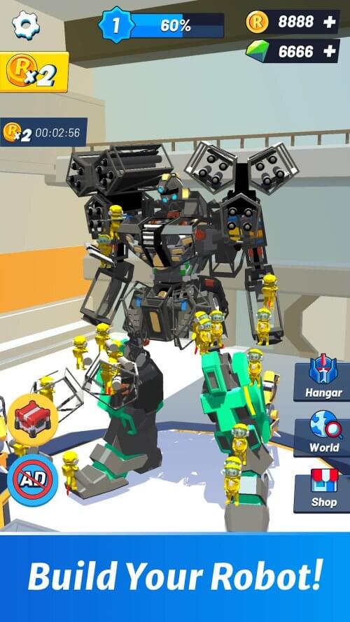 Idle Robot Inc v1.1.2 MOD APK (Unlimited Diamonds)