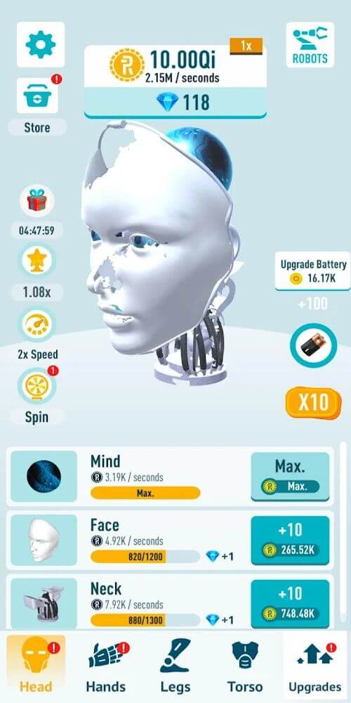 Idle Robots v2.7.3 MOD APK (Unlimited Money/Diamonds)