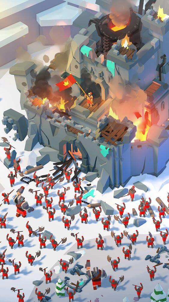 Idle Siege v1.9.1 MOD APK (Free Upgrade, Speed Map)