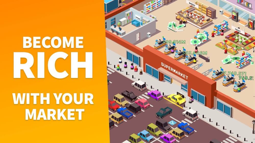 Idle Supermarket Tycoon v3.2.7 MOD APK (Unlimited Money)