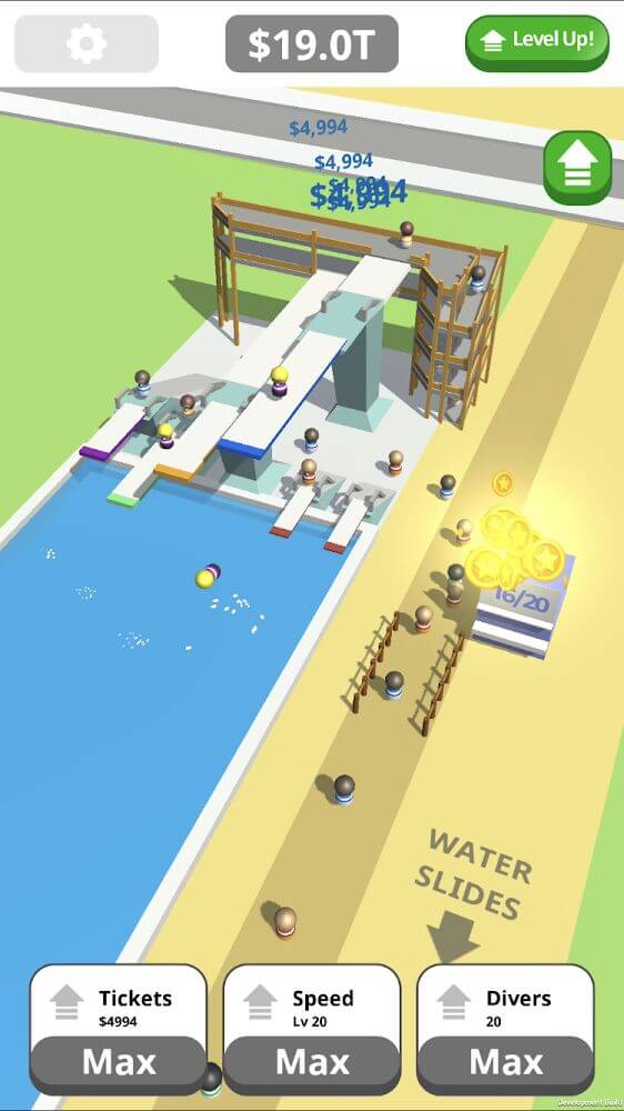 Idle Tap Splash Park v3.0.1 MOD APK (Free Upgrades)