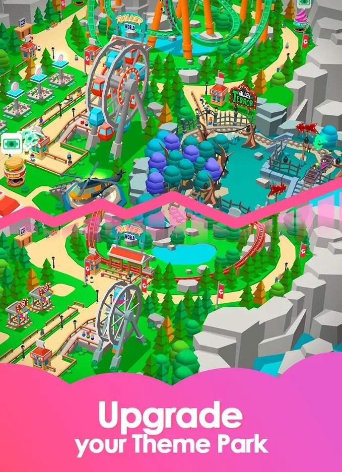 Idle Theme Park Tycoon APK + MOD (Unlimited Money) v2.6.2