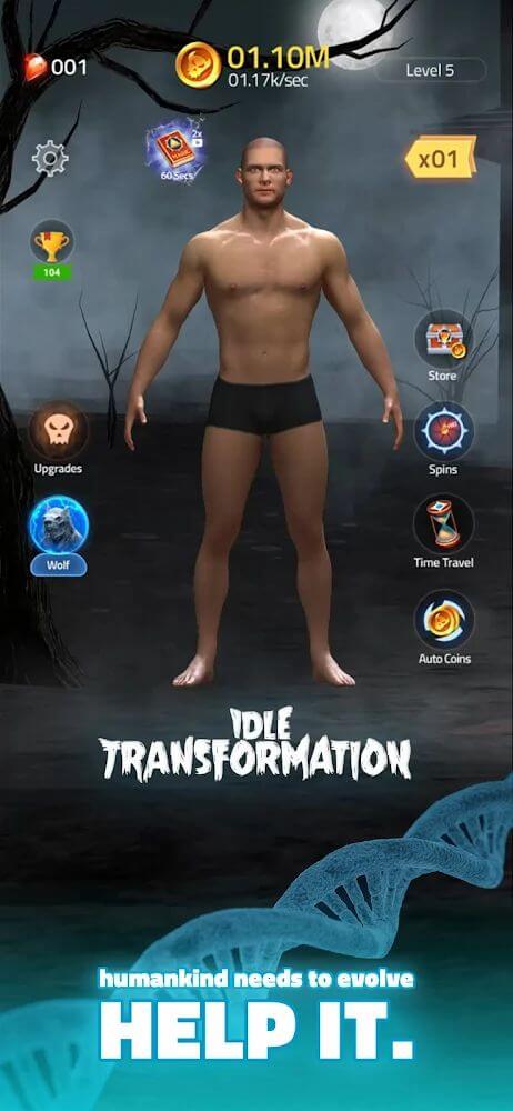 Idle Transformation v3.8 MOD APK (Unlimited Crystal, Spin)