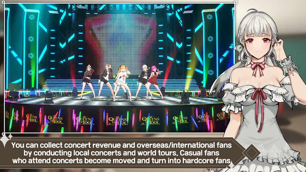 Idol Queens Production v3.39 MOD APK (Autoplay, Never Stress)