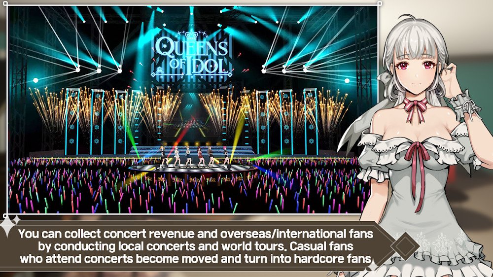 Idol Queens of K-Pop v2.33 MOD APK + OBB (Max EXP/Comment/Rewards)