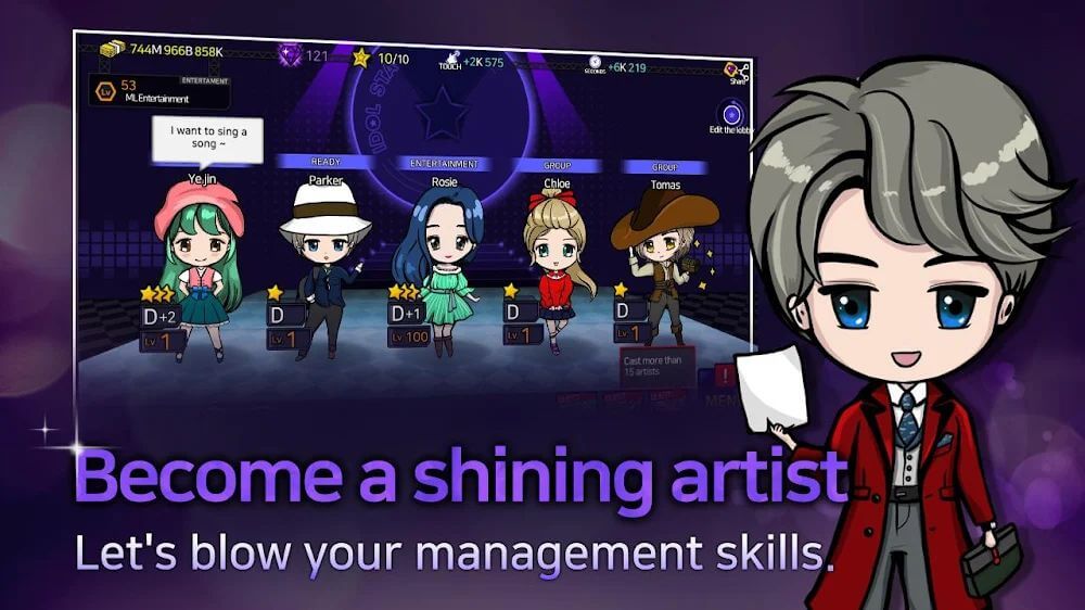 Idol Stage v1.0.55 MOD APK (Unlimited Money)