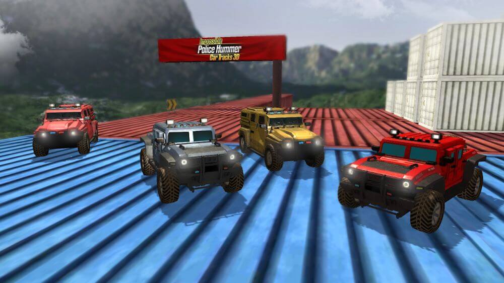 Impossible Police Hummer Car Tracks 3D v1.02 MOD APK (Unlimited Money)