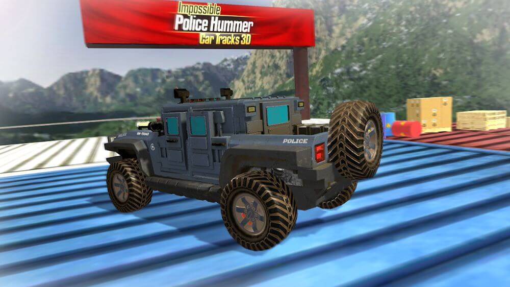 Impossible Police Hummer Car Tracks 3D v1.02 MOD APK (Unlimited Money)