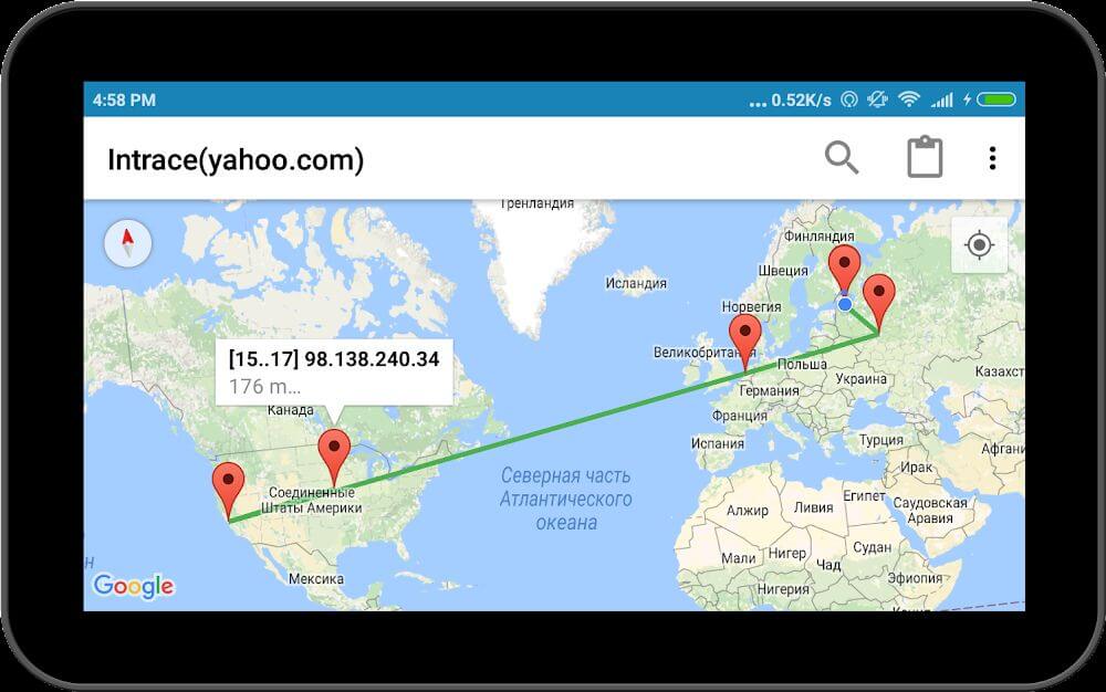 Intrace: Visual Traceroute v2.10 MOD APK (Premium Unlocked)