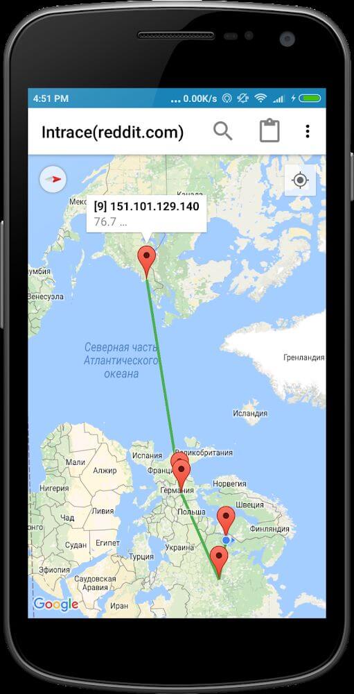 Intrace: Visual Traceroute v2.10 MOD APK (Premium Unlocked)