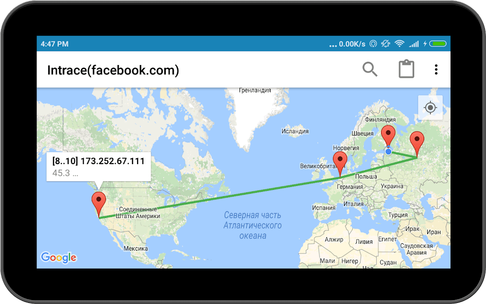 Intrace: Visual Traceroute v3.0.6 MOD APK (Premium Unlocked)