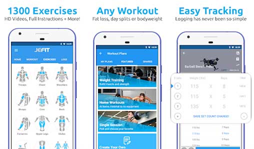 JEFIT Workout Tracker 11.12-768 (Full Unlocked) Apk for Android
