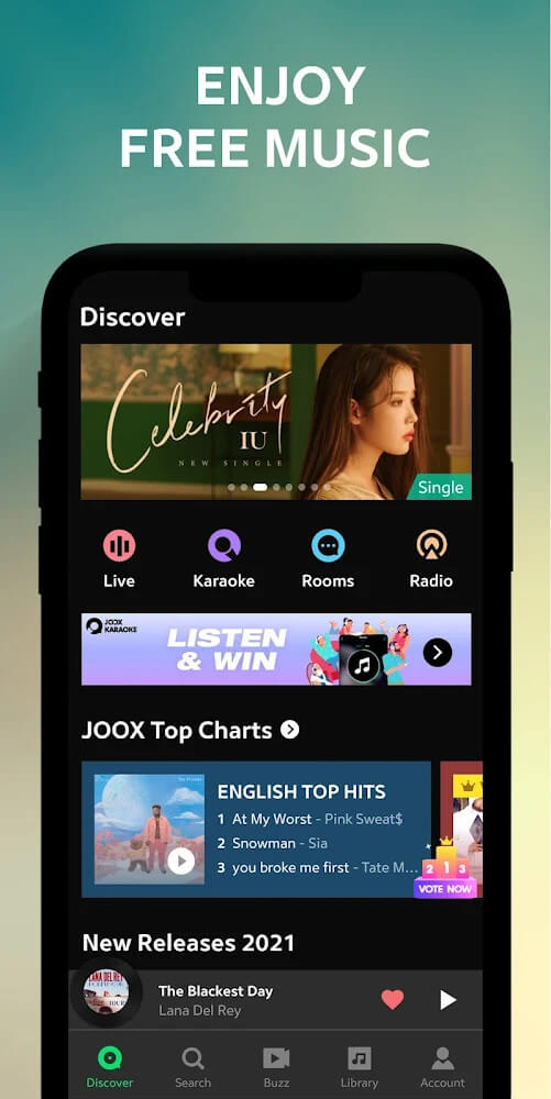 JOOX Music v7.12.0 MOD APK (VIP Unlocked)