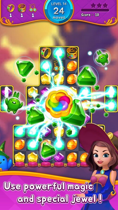 Jewel Witch v1.15.0 MOD APK (Auto Win)