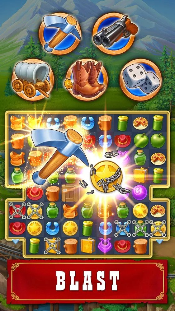 Jewels of the Wild West v1.19.1900 MOD APK (Unlimited Money)