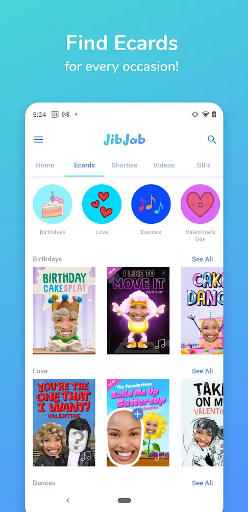 JibJab v5.23.2 MOD APK (Premium Unlocked)