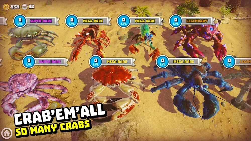 King of Crabs v1.18.0 MOD APK (Unlock All Crabs)