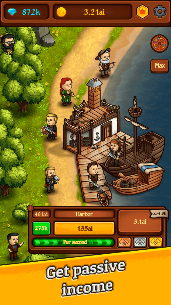 Kingdom: Idle Gold Tycoon v1.0.6 MOD APK (Free Shopping)