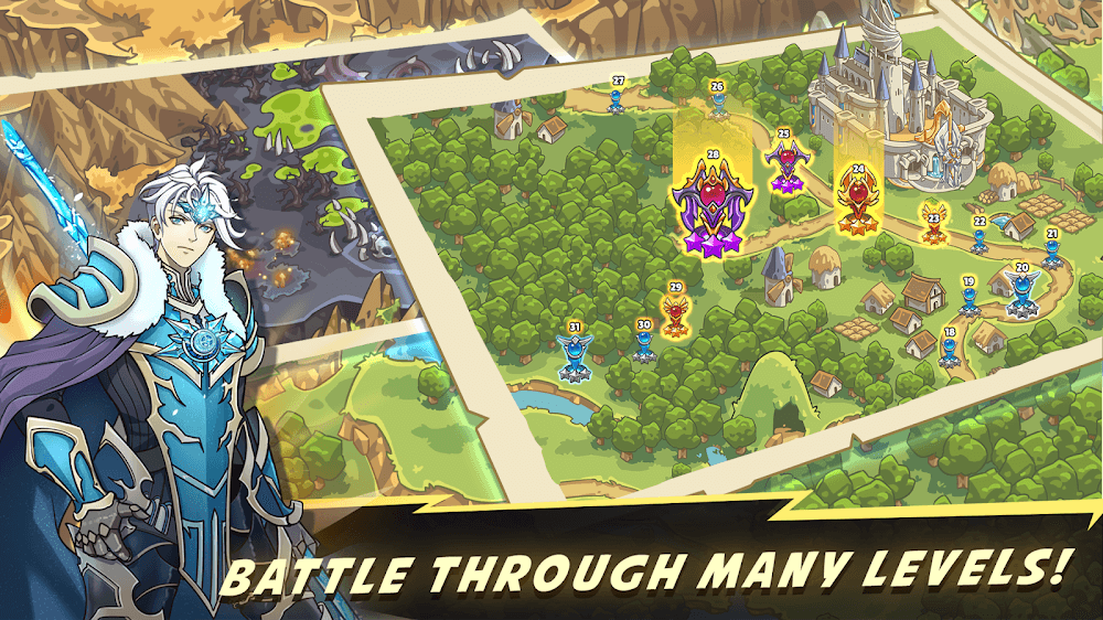 Kingdom War TD v2.1.78 MOD APK (Free Upgrade, Build, Unlimited Rune)