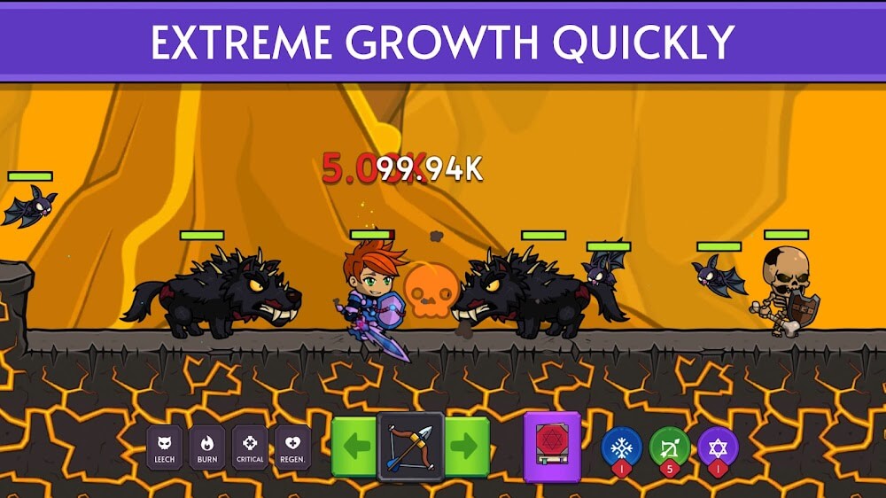 Knight Hero Adventure v2.0.9 MOD APK (Skill Point, God Mode, One Hit)